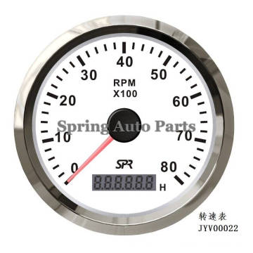 Waterproof 85mm Spr Tachometer 0-8000rpm for Boat Car with Backlight